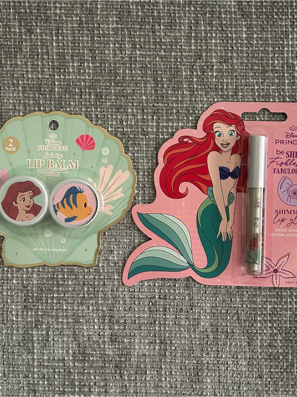 Disney Princess The Little Mermaid Lip Gloss & Balm Set